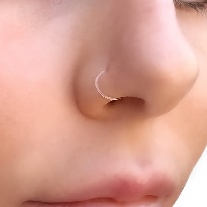 Yolev 31pcs Clear Piercing Retainers Mix Style Septum Retainer