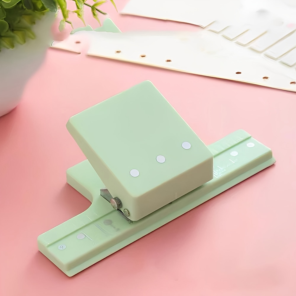 E-shop Multifunktionaler 3-Lochstanzer, Mini-Handlochschneider, Kapazität für die Bindung von 6 Blatt Papier, geeignet für Scrapbooking und