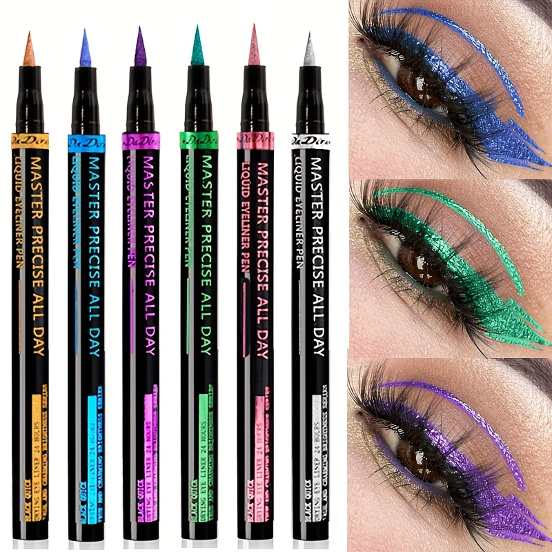 7 color liquid eyeliner and eyeshadow pencil dual headed design long lasting non smudge fashionable makeup for spring and summer Product details 5