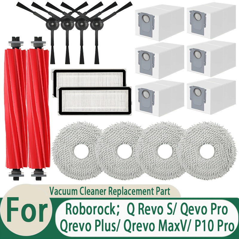 TEMU [18pcs] Super Accessory Kit Suitable For Series Maxv/ Pro/ S/ Plus Vacuum, [not For ] Replacement Cleaning Parts: Main Brush/filter Element/side