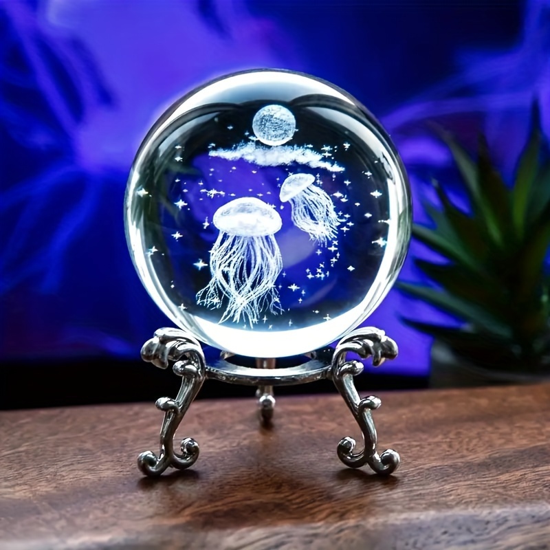 Acrylic Underwater World Jellyfish Pendant Premium - Temu