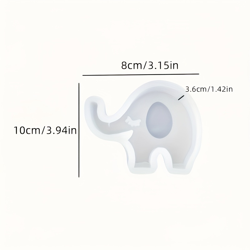 TEMU Molde de Silicona de Elefante - No , Fácil de Desmoldar para Resina, Yeso y Velas DIY, Ideal para Decoraciones de Elefante. para Regalos de y .