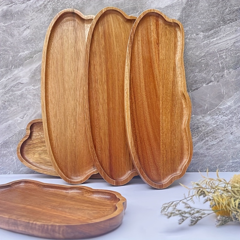 

Versatile Wooden Serving Tray - Perfect For Cheese, Sushi, Desserts & More - Ideal For Weddings, Parties, Banquets & Home Decor