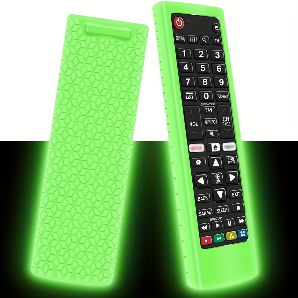TEMU Silicone Remote Control Cover Suitable For Lg Smart Tv Remotes, Shockproof And Anti-loss Silicone Cover For Lg Remote , Akb75375604, Akb74915305