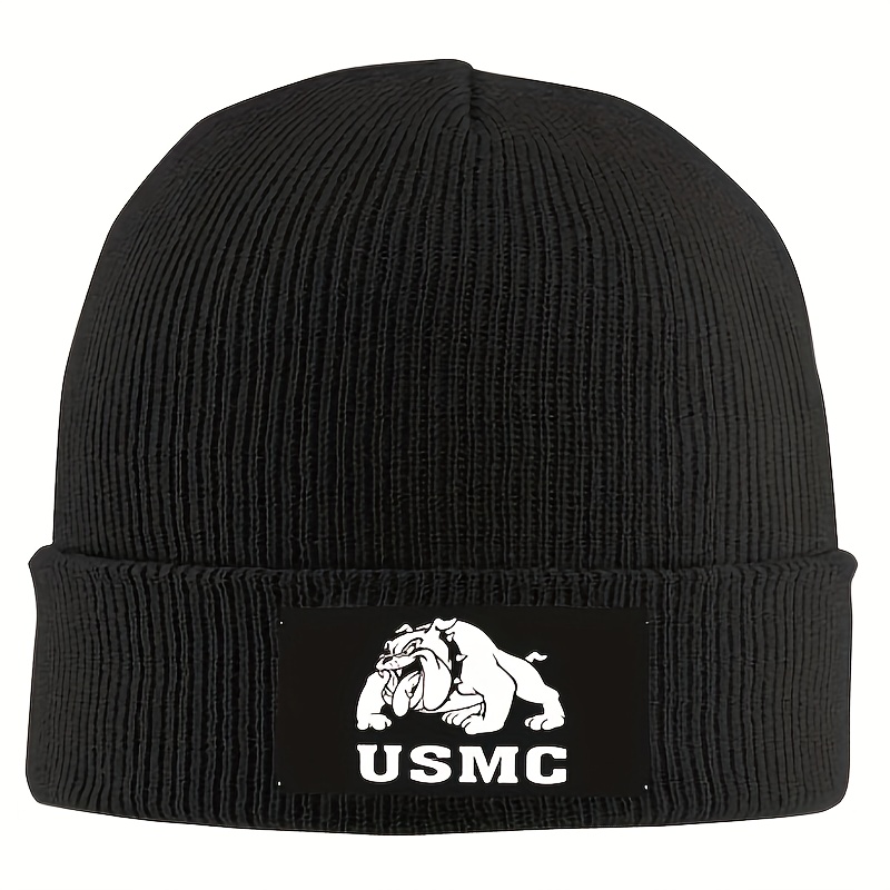 

Men's Fashionable Acrylic Knit Beanie Hat, Logo Design, Water-resistant And Breathable, Hand Wash Only