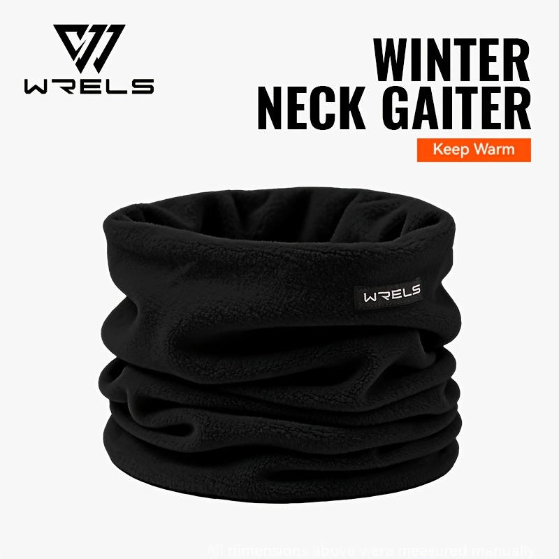 TEMU 1pc, Wrels Autumn Winter Fleece-lined Fashion Warm Neck Warmer, Multifunctional Headwear, Comfortable, Soft, Stretchy And Lightweight, Perfect