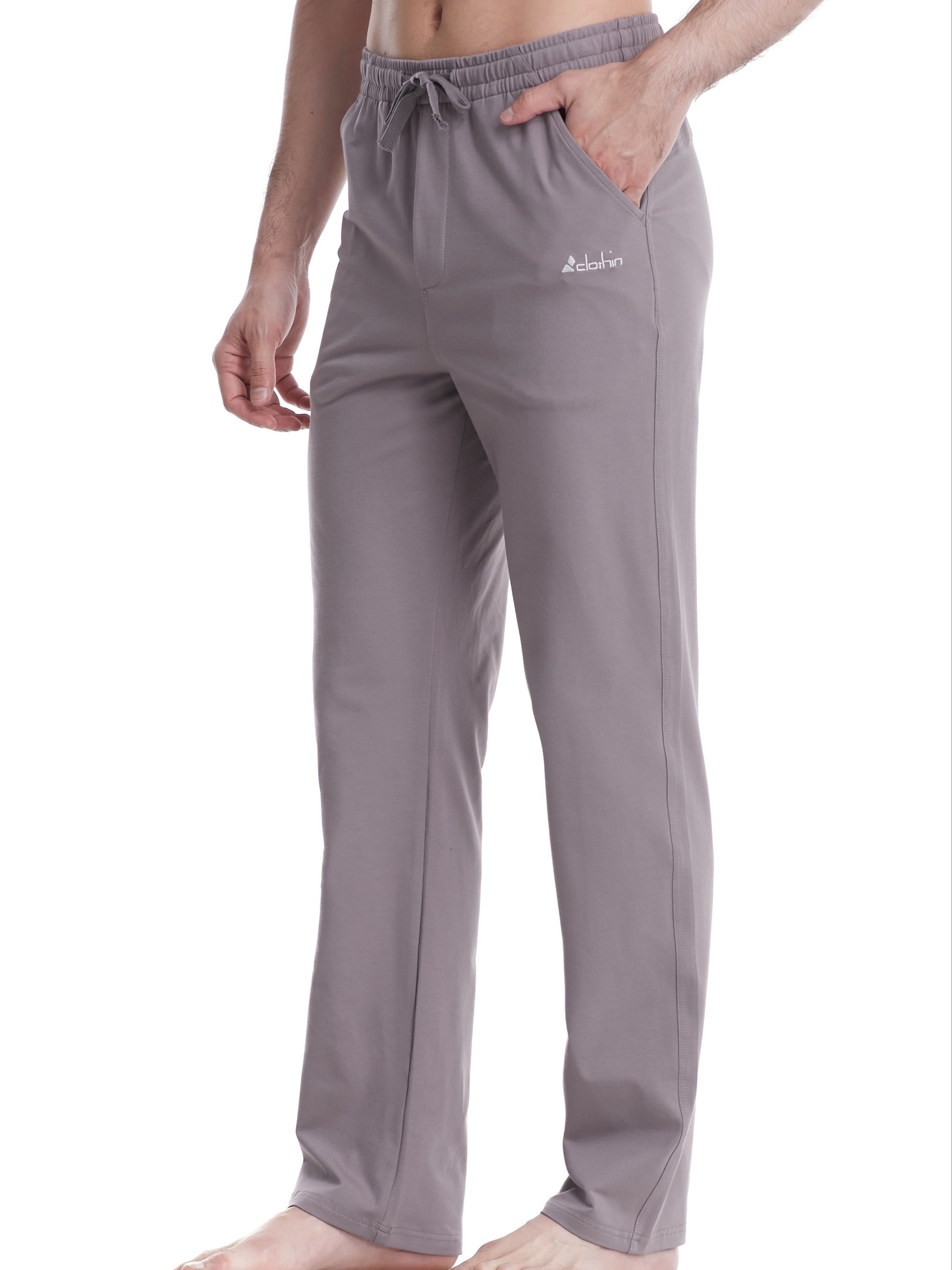 Men S Outdoor Casual Pants - Breathable Straight-Leg Design with Adjustable Drawstring Waist, Lightweight & Durable for Hiking, Yoga, Running, Gym - Solid Black, Spring/Summer/Fall Wear, Hiking Trousers, Yoga Apparel, Solid  ,  , Running Trousers, Sporty Style, Stretchy Fabric, Activewear Bottoms, Fitness Enthusiasts