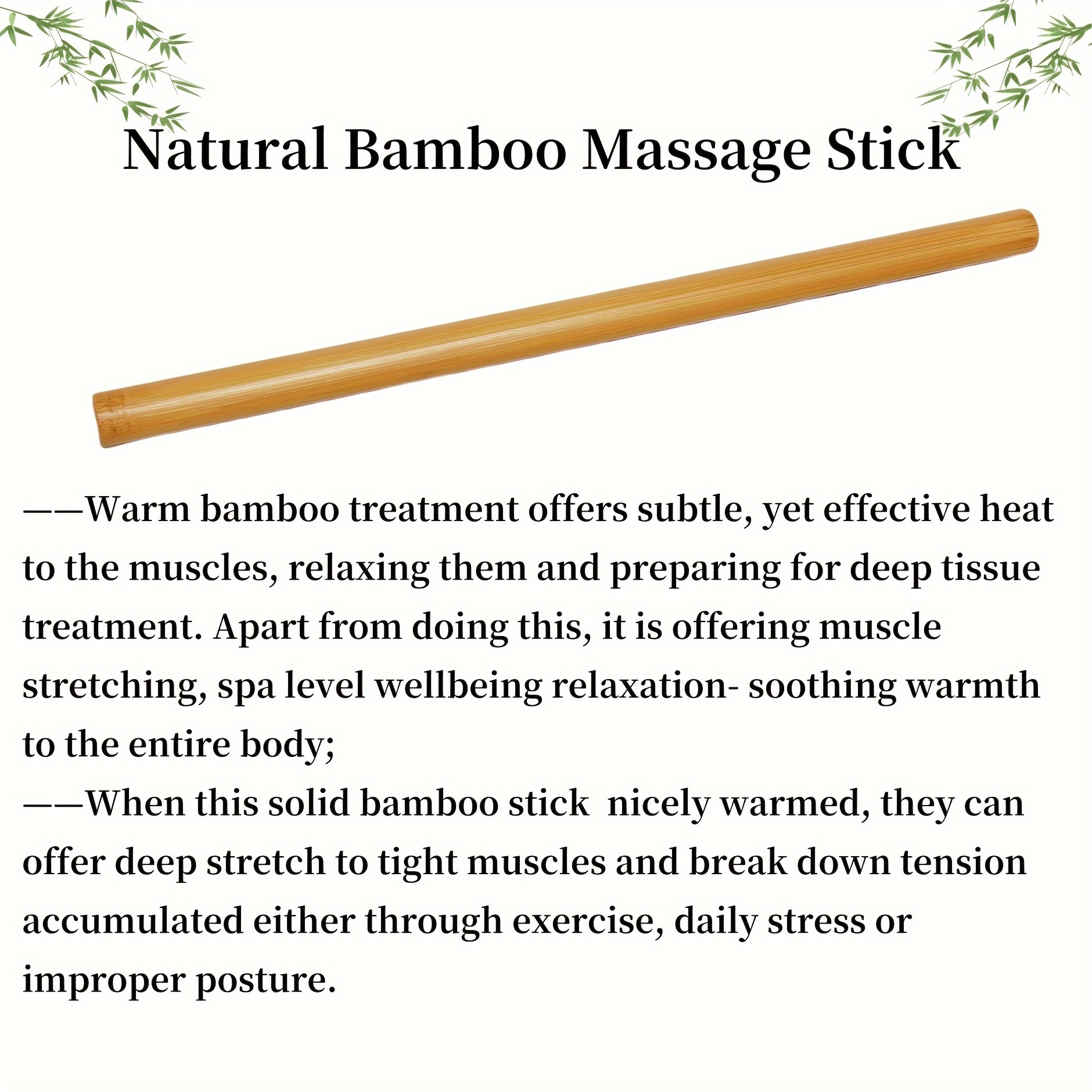 1/2 stk. massagerolle massivholz bambus massagegert - Temu Germany
