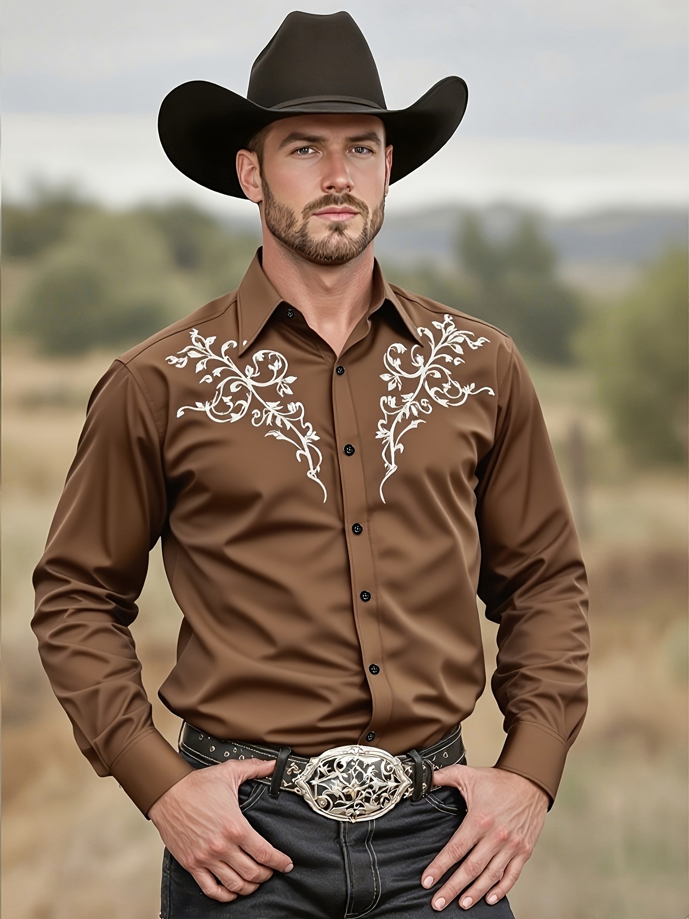 Nouvelle Chemise Pour Hommes Impression 3D HD Style Cowboy Occidental Haut Pour Hommes Design Décontracté De Haute Qualité Tissu Confortable Taille XS-6XL