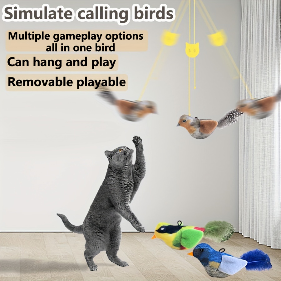 

Sticky Everywhere Cat Toy: 2 Types Of Gameplay, Stimulating The Hunting Nature Of Cats - Animal Printed, Non-electric, Battery-free