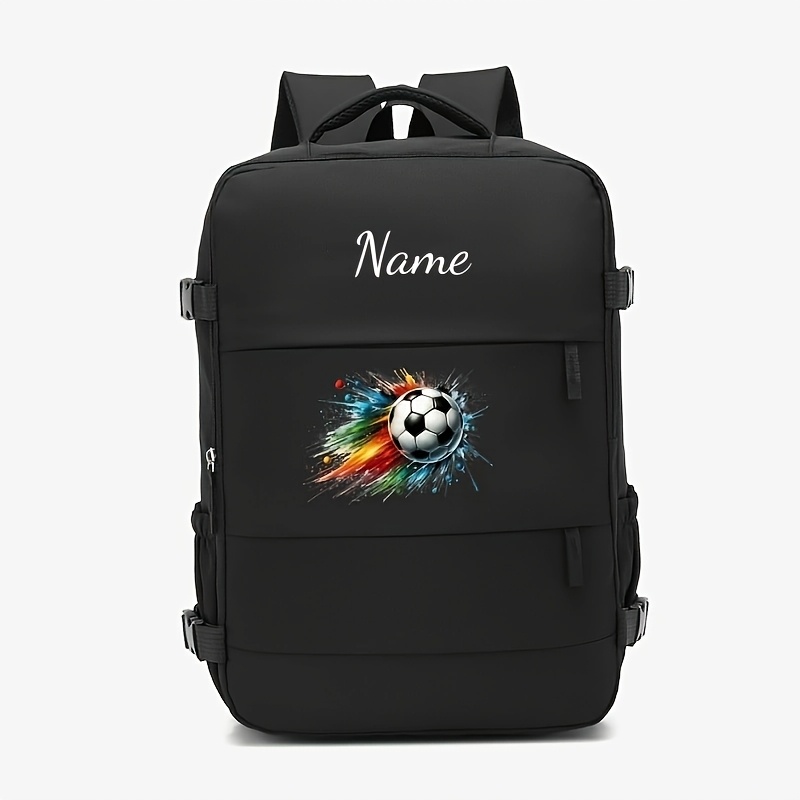 TEMU 1pc Customizable High-quality Large-capacity Multi-functional Backpack Sports Bag Dance Bag Solid Color Casual Simple Cute Sweet Fashion Style -