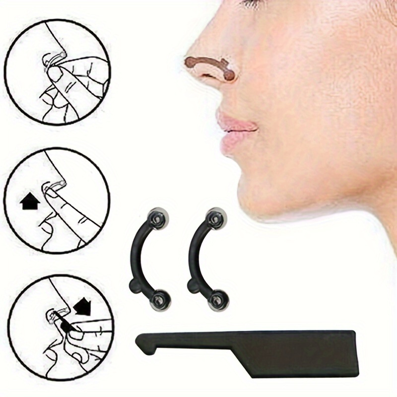 

3d Silicone Nose Enhancer, Heightening 3 Sizes - Comfortable, Hypoallergenic Nose Pad Beauty Tool For And Lengthening