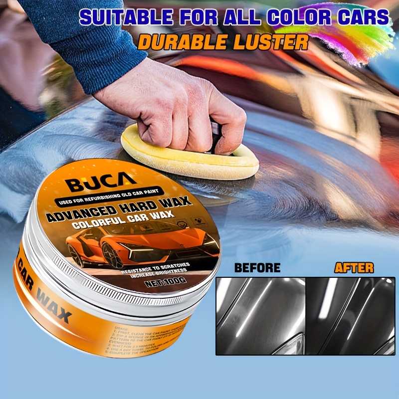

Buca Advanced Hard Wax Paste For Cars - High Gloss Car Polish For Brightening, Restoring & Protecting Paint, Scratch Resistant Formula For All Car Colors, 300g