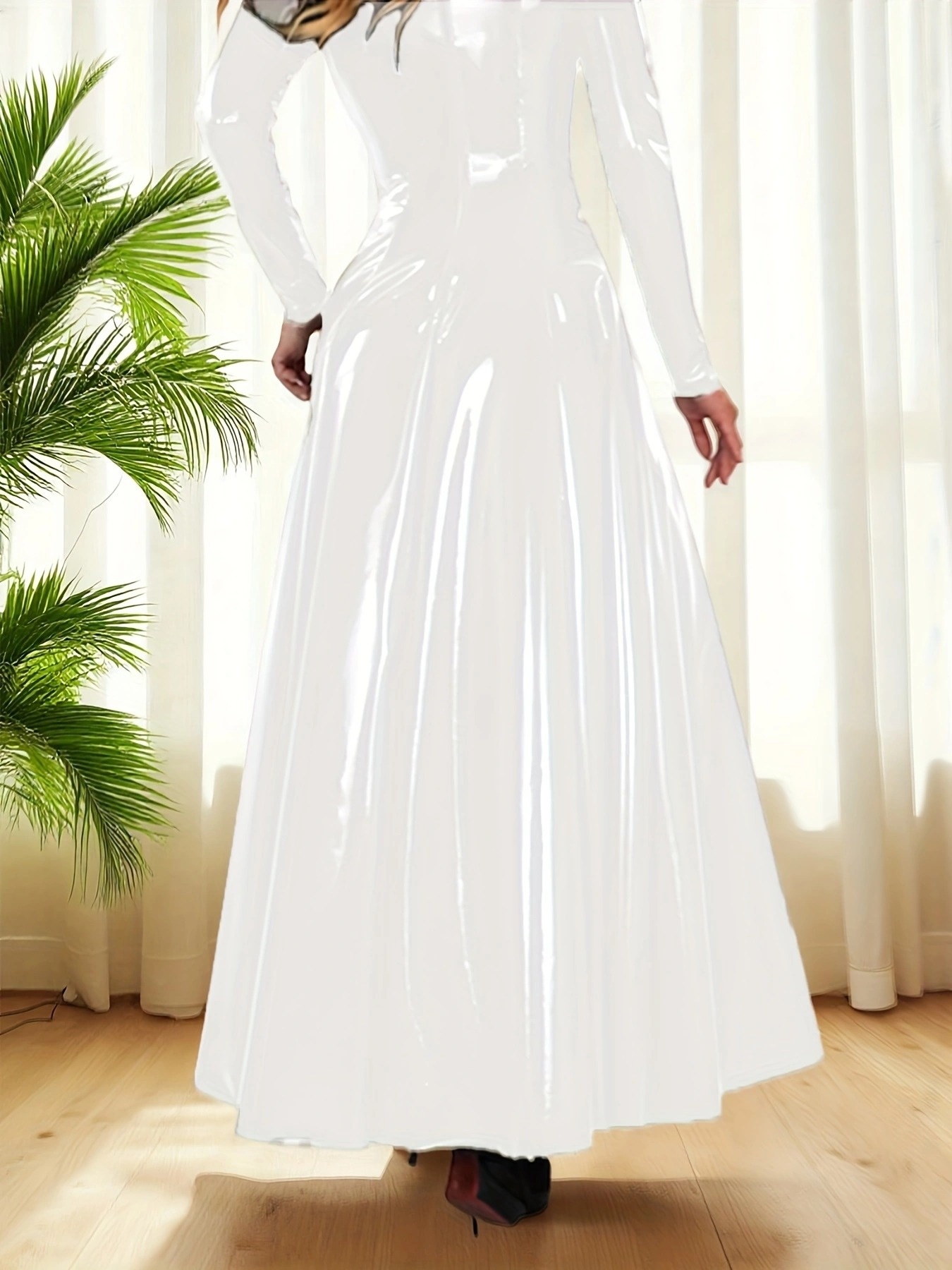 light pink graduation dresses Pink Satin A-line V-neck Homecoming Dress With Pocket, Graduation Dress,  MH573