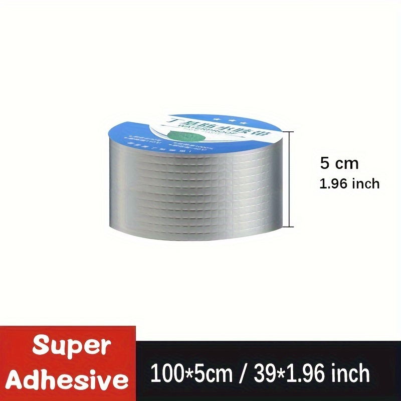 TEMU 1 Roll Super Adhesive Waterproof Butyl Tape, Heat Resistant, Leakproof Seal For Roofs Pipes And Walls Waterproof Leakage Sealing Tape