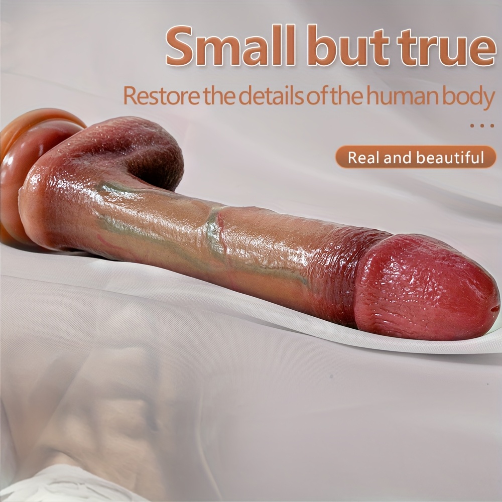1pc 7.48 Inch Realistic Liquid Silicone Dildo, Sex Toys Dildo, Safety Material for Clitoral Vagina and Anal Stimulation with Strong Suction Cups, Sex Adult Toys for Women and Couple