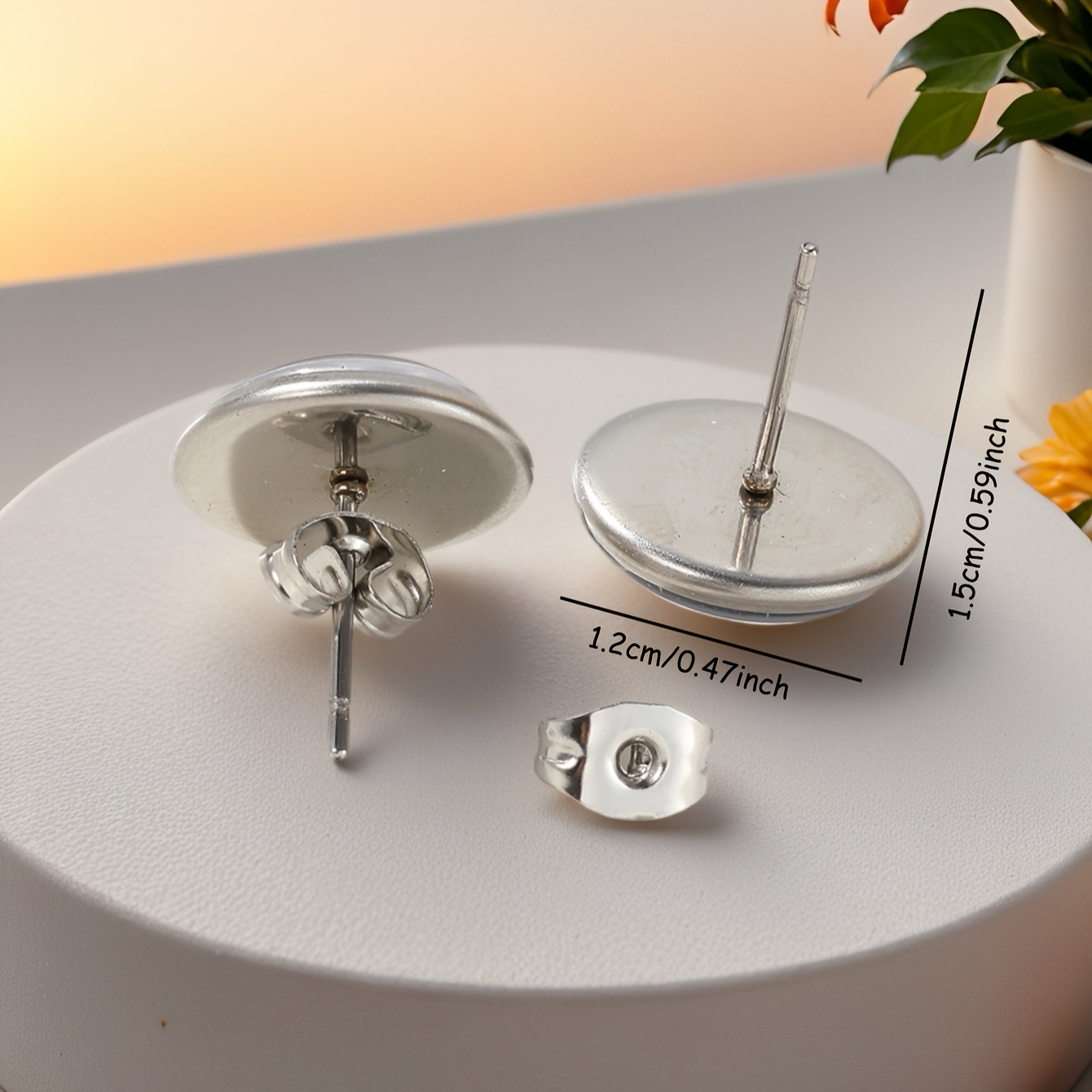 Trendy Cow Print Flower Charm Earrings