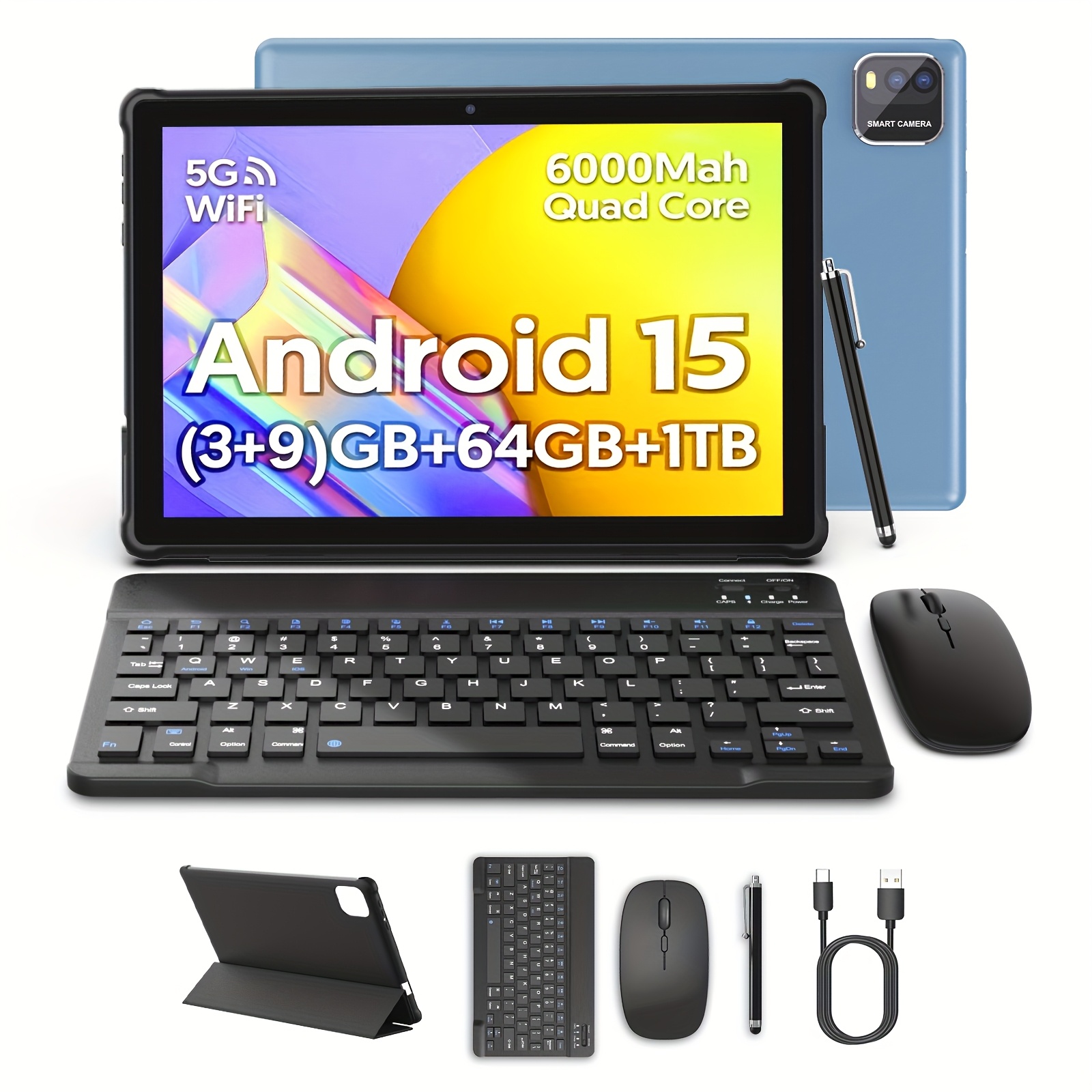 Android Tablet 10,1 Zoll - 10GB RAM 64GB Speicher Mit 6000mAh Akku