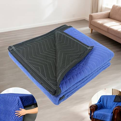 heavy duty moving blanket 79 1 x 73 6 non woven cover with 100 reprocessed fiber filling reusable furniture pad for moving packing shipping storage protection