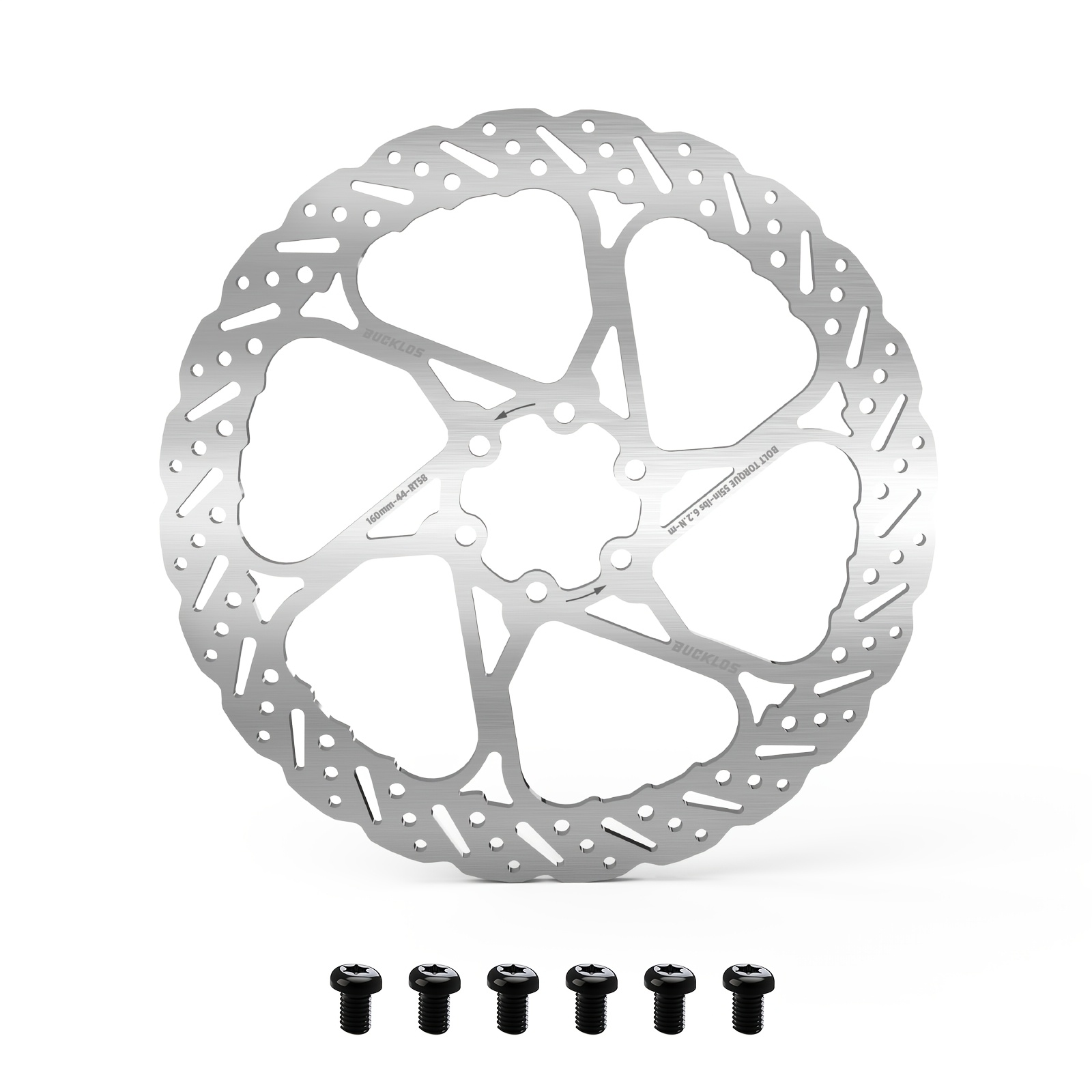 BUCKLOS Kolesarski zavorne plošče 140 mm 160 mm 180 mm 203 mm Kolesarske hidravlične zavorne rotorje za odvajanje toplote Kolesarski zavorni