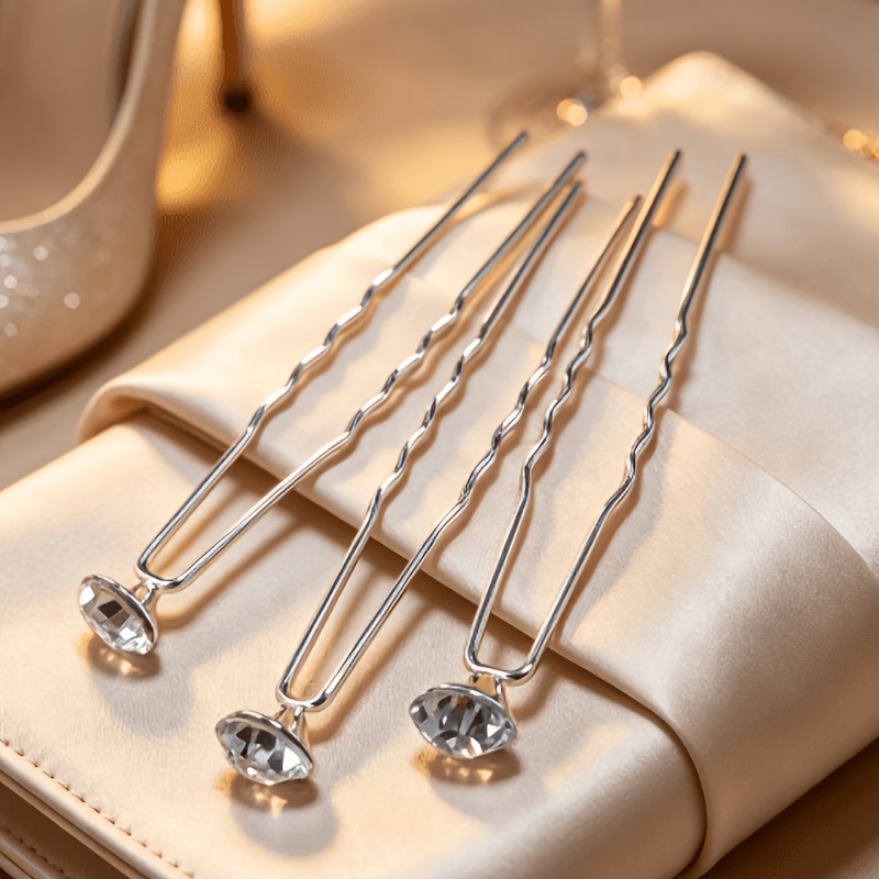 U-Shaped Hairpin Headpiece Accessory for Brides and Bridesmaids