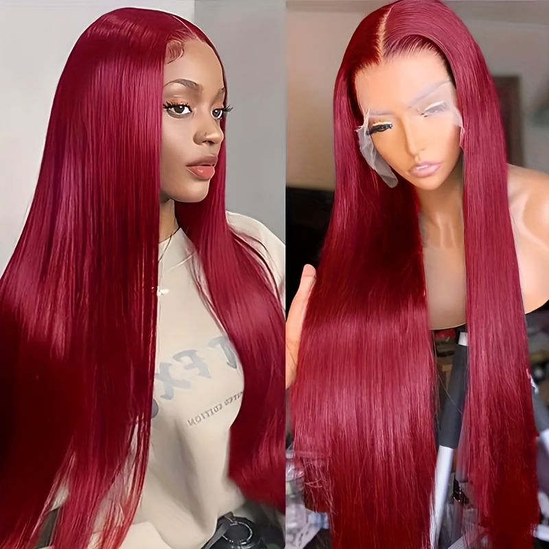 34inch Real HD Lace Front Wig Pre Plucked Straight Wigs 13x6 HD