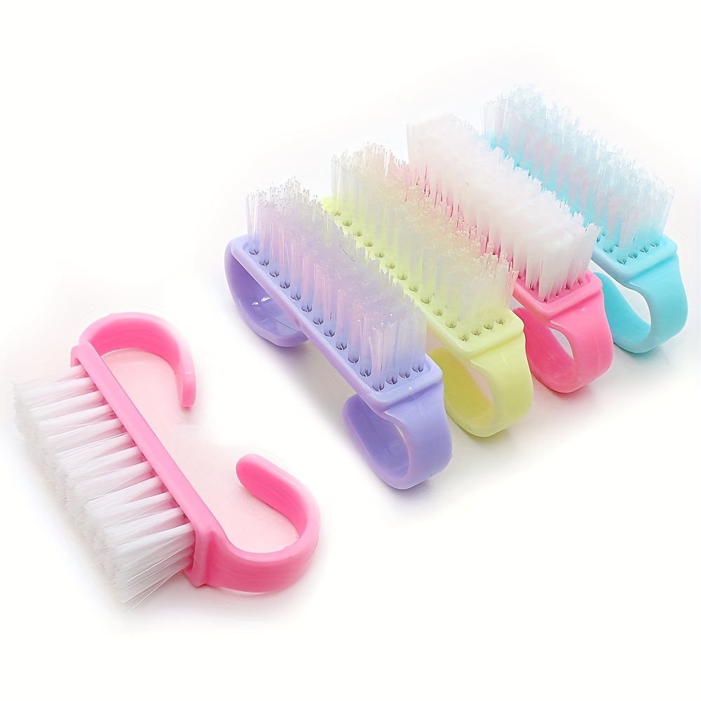 2pcs Nylon Nail Brushes for Cleaning Fingernails