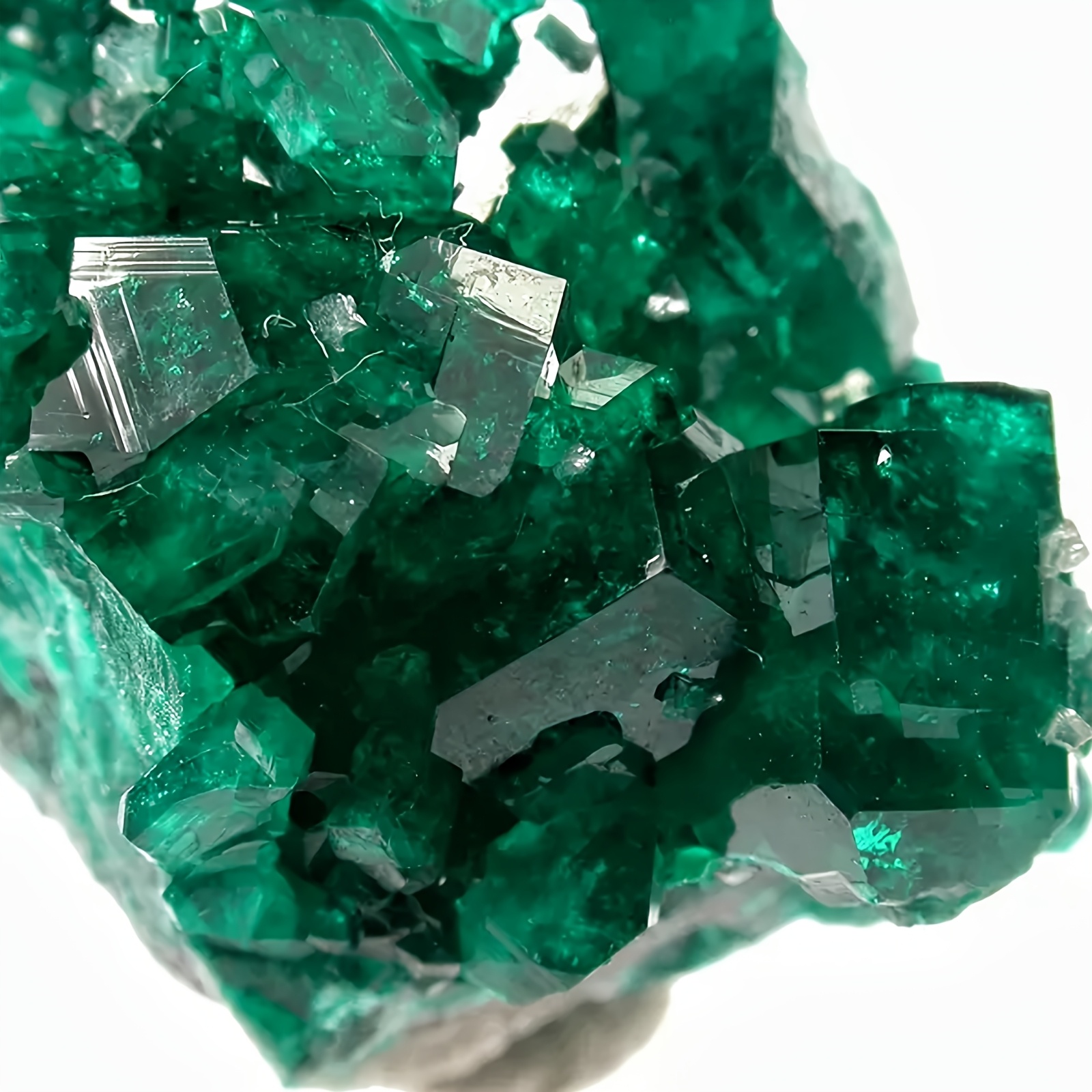 Natural Green Diopside Artificial Crystal Cluster, Rare Deep Green Specimen