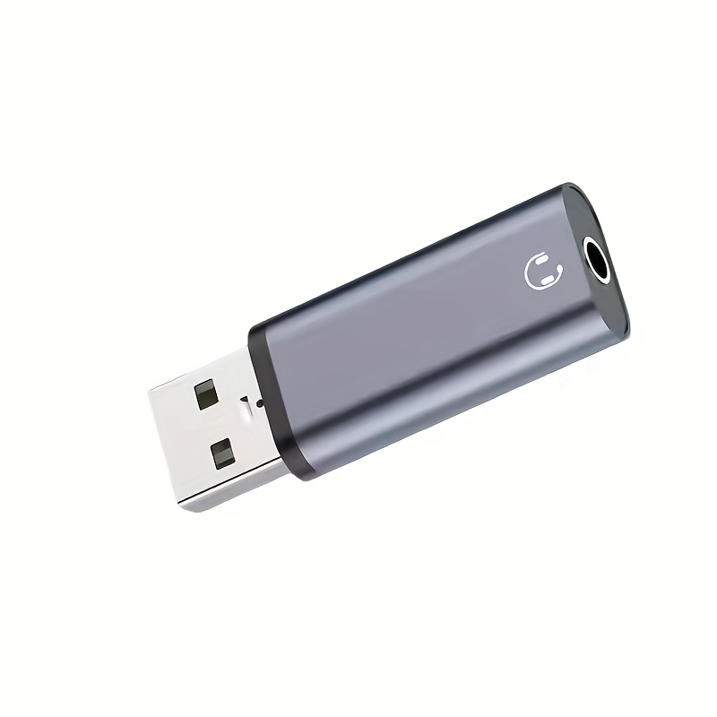 Image of Audio Jack Adapter Usb To 3.5mm Audio Jack Adapter Usb A To 3.5mm Usb To Headset External Card Laptop Usb To 3.5mm Smart Adapter