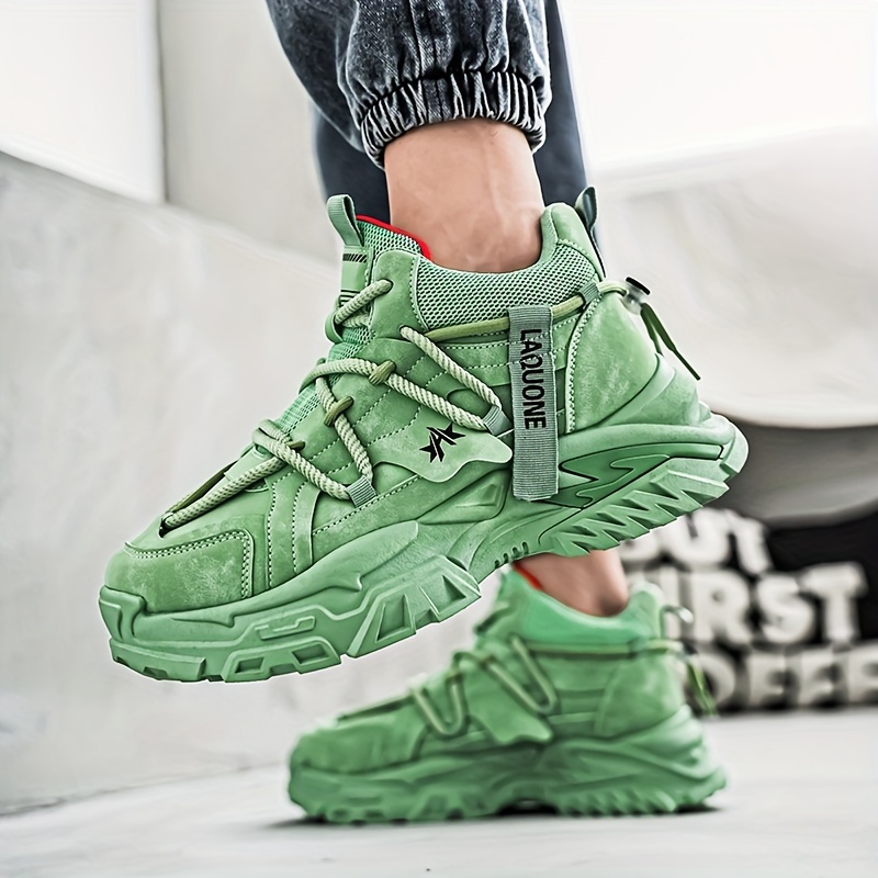 mens fashion sneakers high top chunky dad shoes casual sports