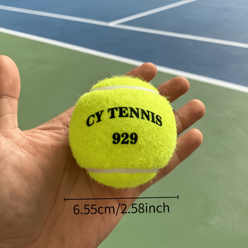 TEMU Paquete de 3 pelotas de tenis WERKON certificadas por la ITF, aptas para entrenamiento y competición, envueltas individualmente, fluorescente/,