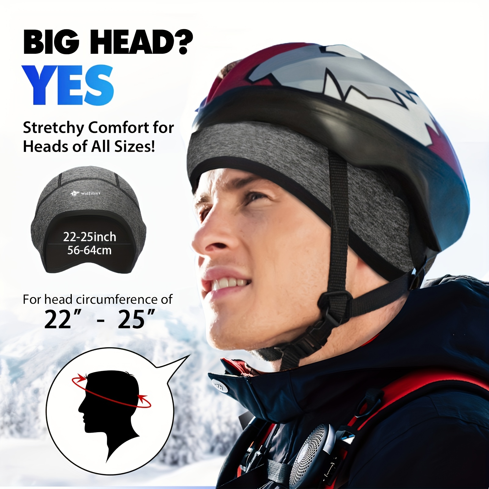 Alpensattel Thermomütze - Atmungsaktive Wintermütze Für Radfahren & Joggen, Mit Brillenaussparung