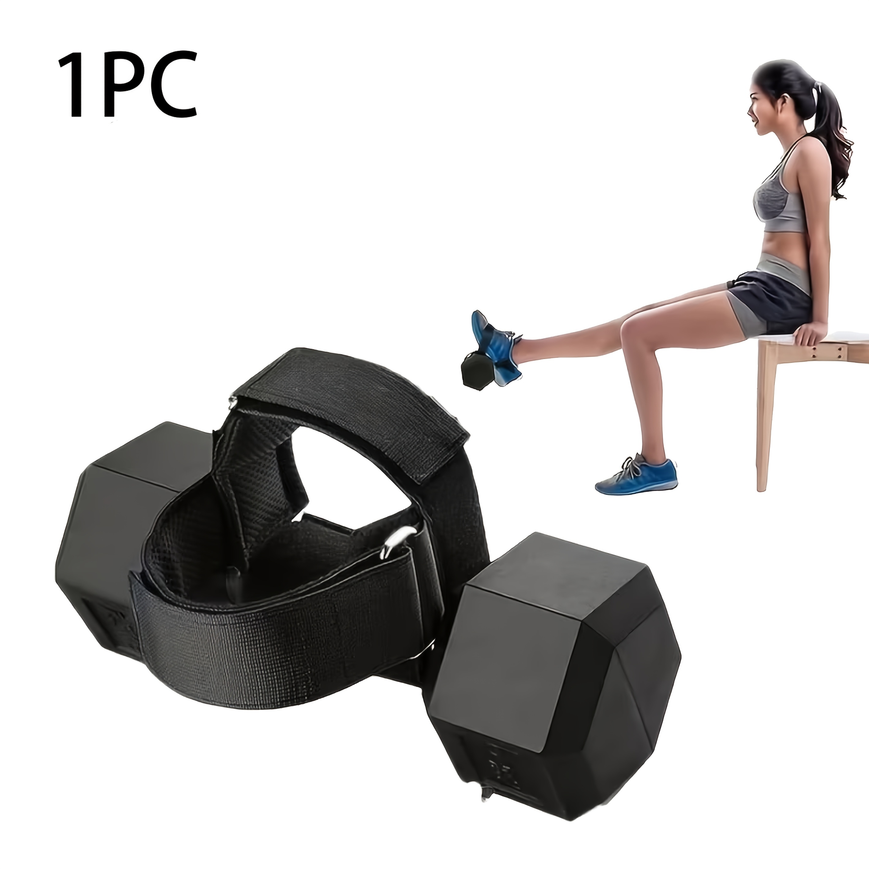 TEMU Correas ajustables para pies de mancuerna con diseño antideslizante para entrenamiento de músculos del tobillo - Adecuadas para entrenamiento de