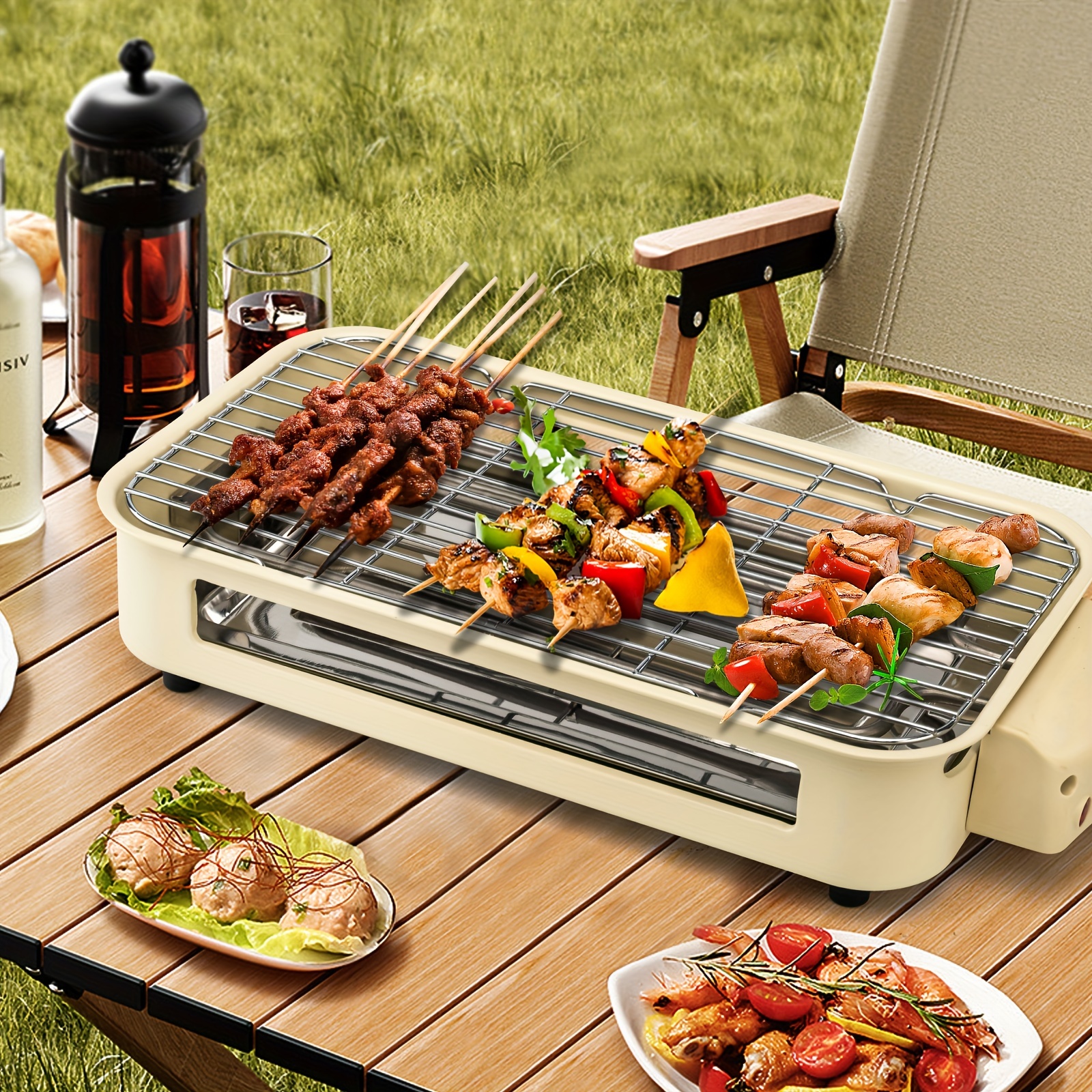 1500W Smokeless Electric Grill with Removable Non-Stick Griddle & Hot Pot - Indoor Portable BBQ Grill with Adjustable Temperature Control, Stainless Steel Construction, Dishwasher Safe - All-in-One Indoor Grill for Searing, Sautéing, Frying - Ideal Gift for Christmas, Housewarming, Birthdays - 201 Stainless Steel, 120V US Plug, Perfect for Small Spaces & Family Cooking, Indoor Grill Portable, Portable Electric Grill, Indoor Grilling, Indoor Grill, Smokeless Indoor Grill, Indoor Grill 14 1500W Smokeless Electric Grill with Removable Non-Stick Griddle & Hot Pot - Indoor Portable BBQ Grill with Adjustable Temperature Control, Stainless Steel Construction, Dishwasher Safe - All-in-One Indoor Grill for Searing, Sautéing, Frying - Ideal Gift for Christmas, Housewarming, Birthdays - 201 Stainless Steel, 120V US Plug, Perfect for Small Spaces & Family Cooking, Indoor Grill Portable, Portable Electric Grill, Indoor Grilling, Indoor Grill, Smokeless Indoor Grill, Indoor Grill - Image 14