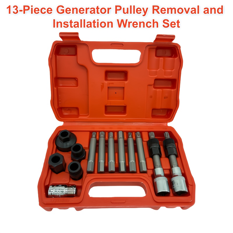 TEMU 13pcs Generator Pulley Removal And Installation Wrench Set