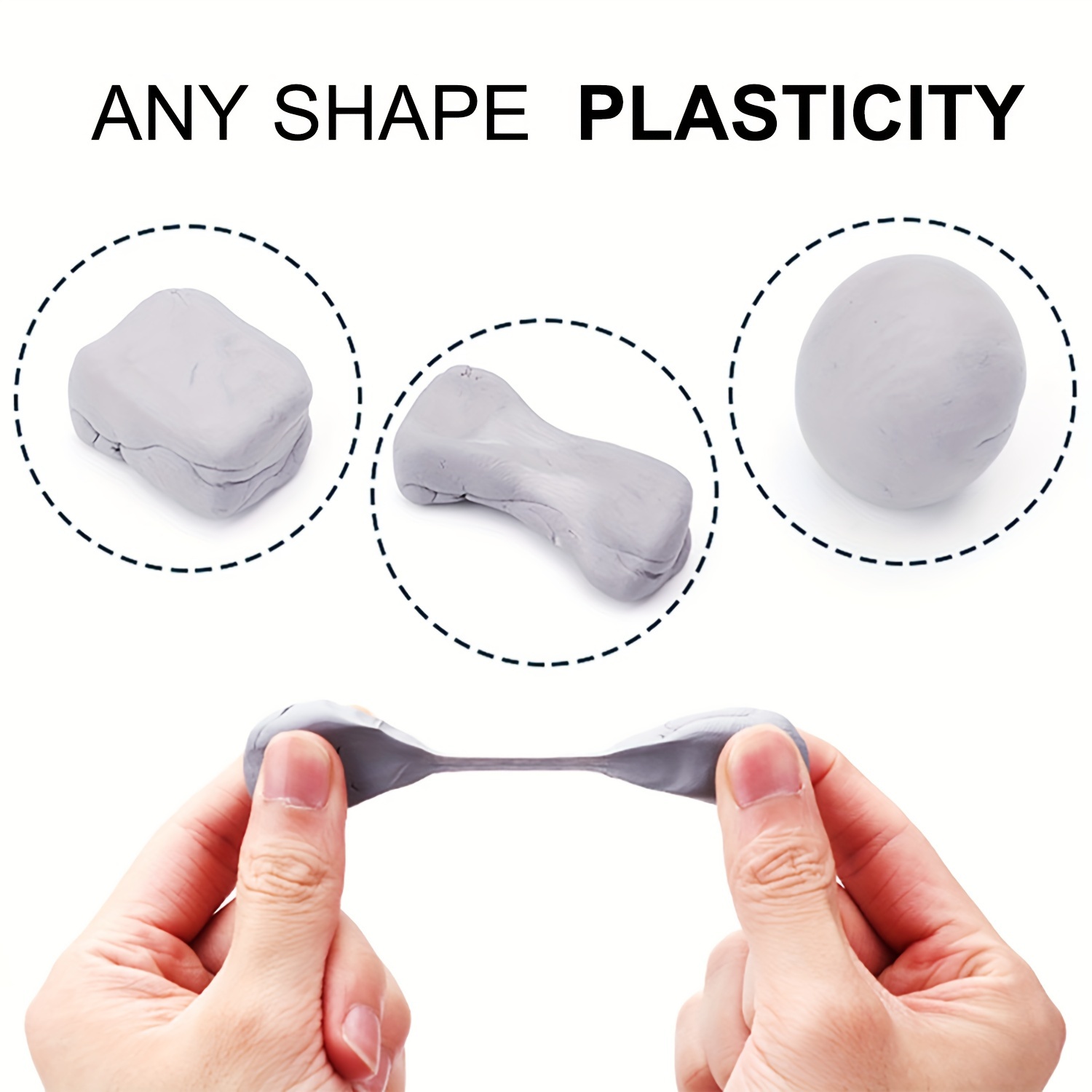 3 6pcs Gray Kneaded Erasers For Artists Gum Eraser Art Eraser Kneadable