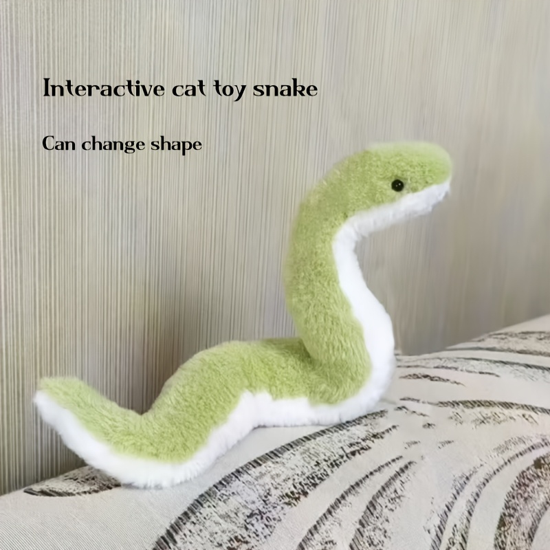 

1pc Jouet interactif pour chat en peluche , flexible et changeante, adapté à toutes les tailles de race, non électrique, batterie