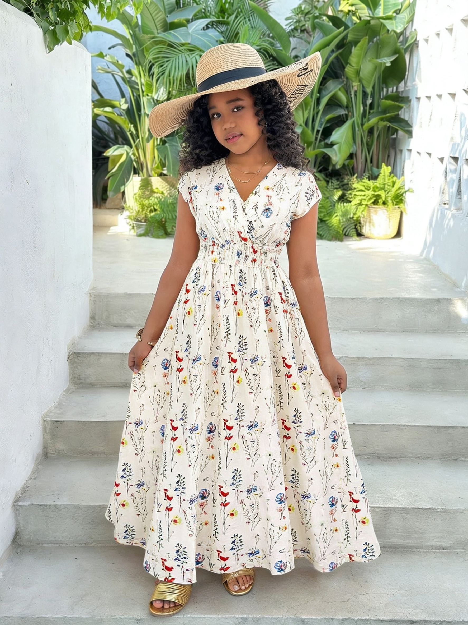 slim fit dress slacks Girls Futuristic Elegance Dress | Party main image 1