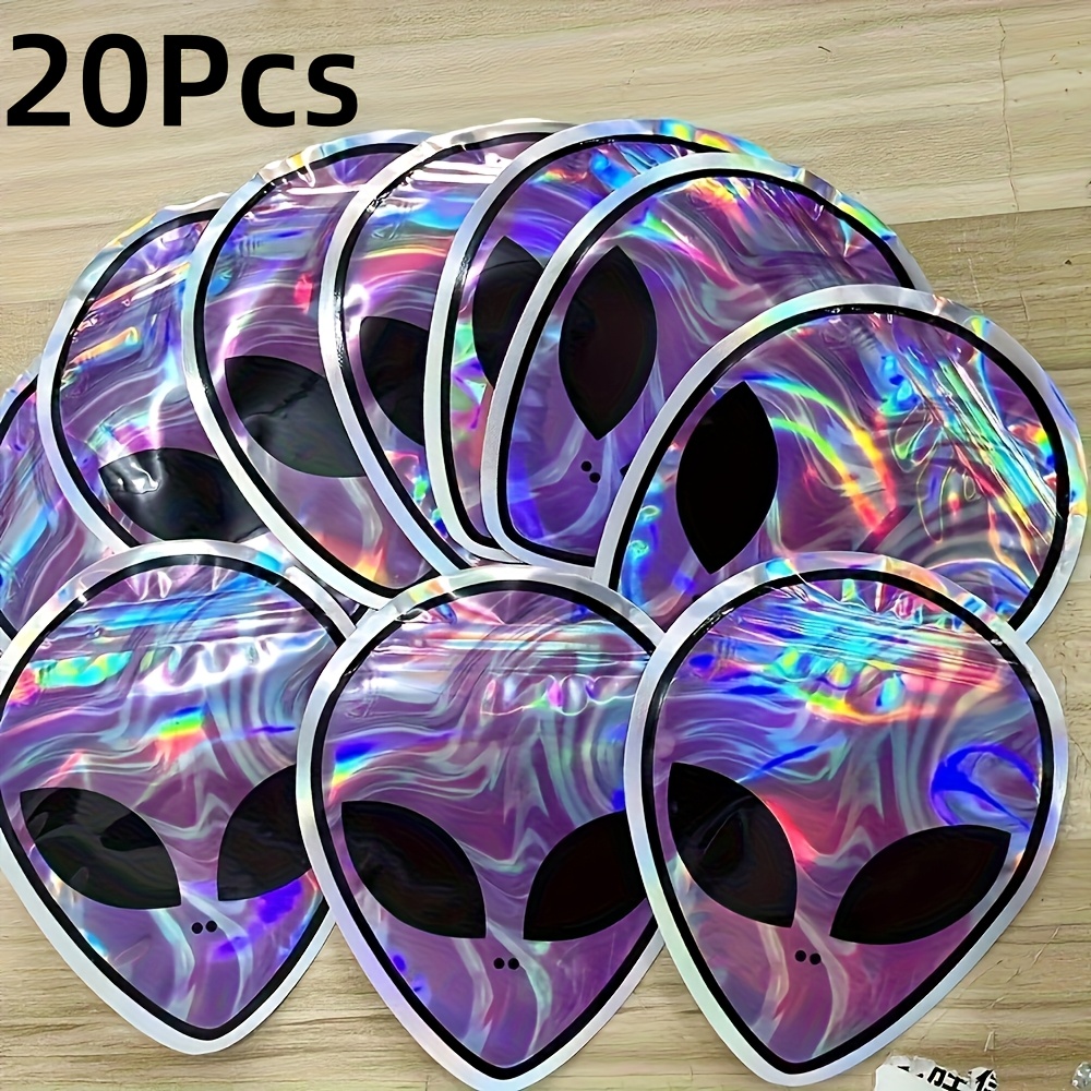 Image of 10/20pcs Reusable Zipper Bags, Plastic, Polyethylene Film, Sewing, Party Decorations, Supplies, Holiday Gifts