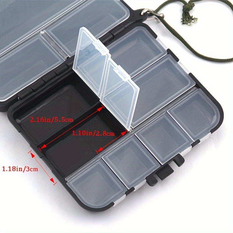 Compact Double sided Fishing Tackle Box Plastic Fishing Bait