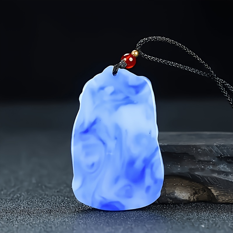 Natural Stone Vase Pendant Necklace for Men and Women