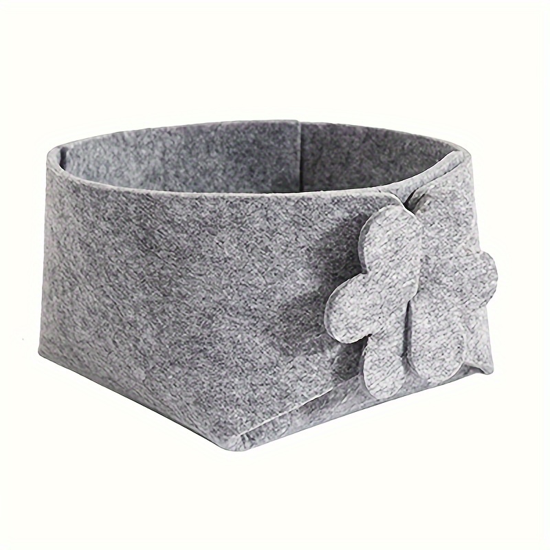 \[storage Box Organizer] Felt Storage Basket Foldable And Convenient Storage Box