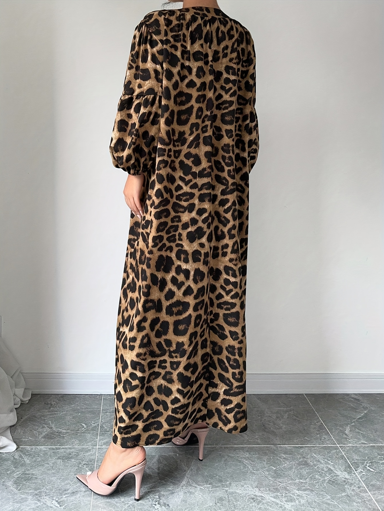 long sleeve maxi party wear dress for women PRETTYGARDEN Women's Fall Boho Maxi Dress Floral Long Sleeve V Neck Fl