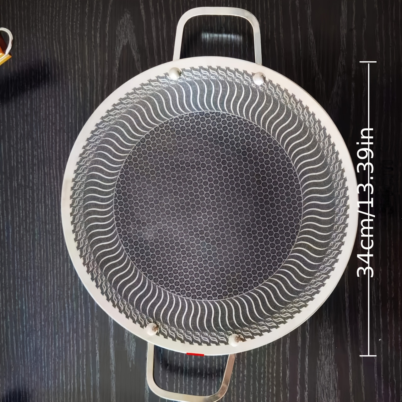 1pc premium   steel non stick grill pan with wooden handles korean style multi functional for outdoor home bbq compatible with   10