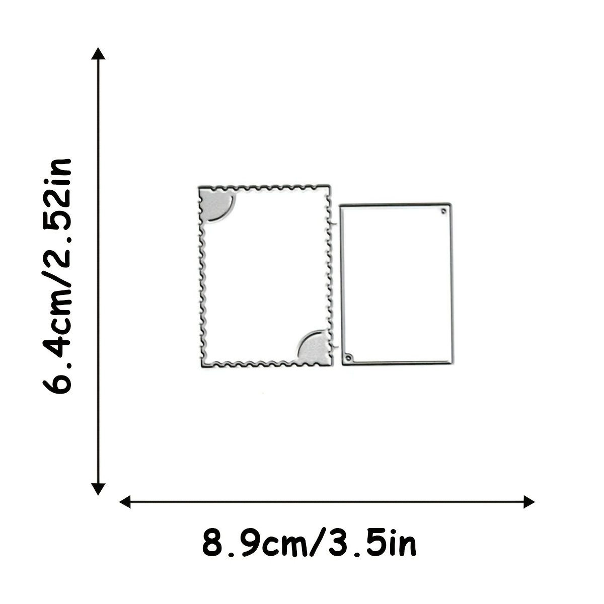 TEMU 1 pièce Mini Cadre Photo Tampon, Poinçon de Découpe Métallique, Moule de Découpe Fine pour Scrapbooking, Poinçon de Découpe DIY, Gabarit de