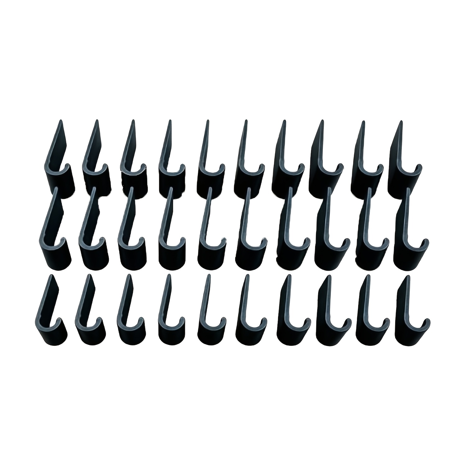 TEMU 30 stuks kabelclips voor auto-interieur 3,4 mm draaddiameter voor dashboard, draadorganisator, stabiele vaste clip voor dashcam, telefoonhouder,