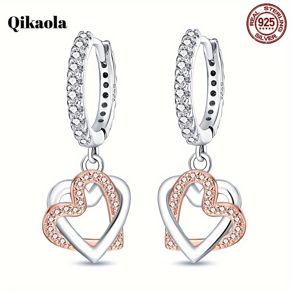 

Qikaola 925 For , Dangle , , , Synthetic Zirconia, 3g, Jewelry For