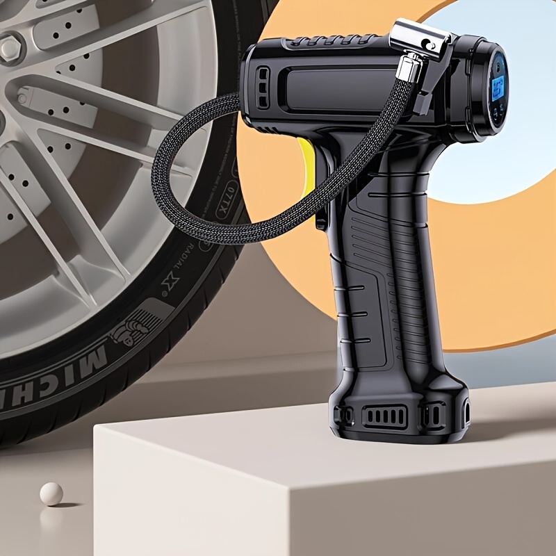 portable air compressor for tire inflation car tire pump rechargeable battery compressor with led light pressure gauge suitable for inflating car motorcycle bicycle tires and Product details 1