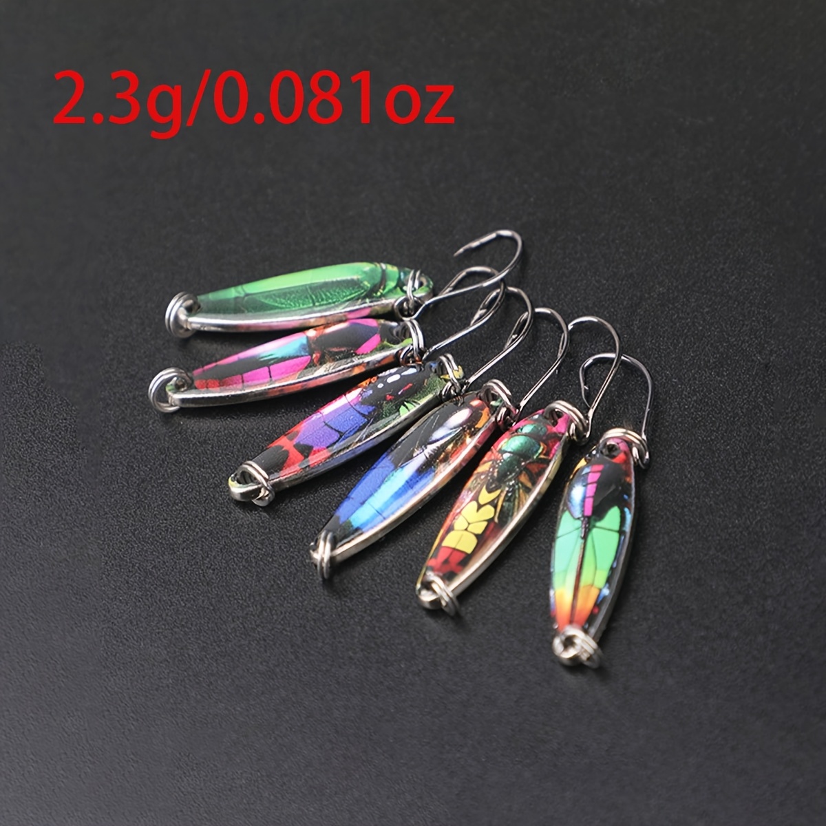 Image of 6pcs Mouth Bright Lure .5g 2.3g 3.5g, Suitable For Freshwater And Shallow Water Fishing