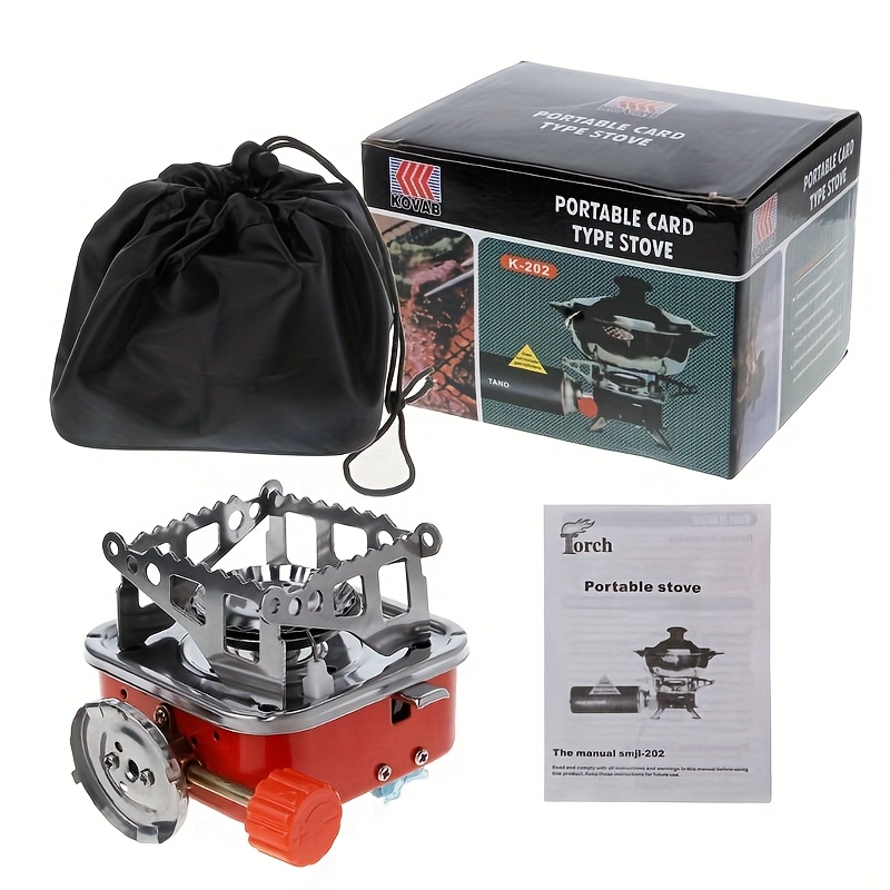 windproof camp stove camping gas stove portable collapsible stove burner for outdoor backpacking hiking and picnic   portable foldable high   gas stove details 3